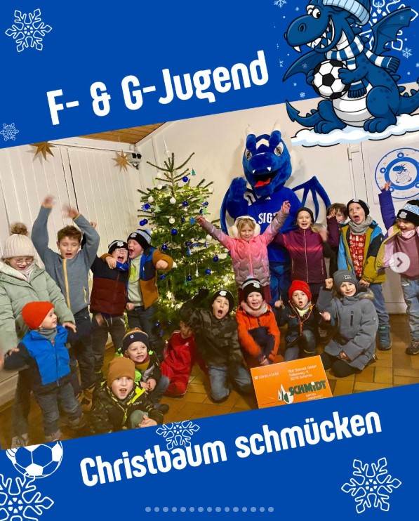 Christbaumschmücken der F- und G-Jugend